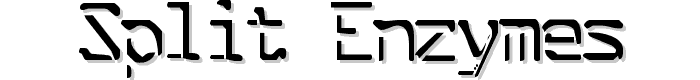 Split Enzymes font